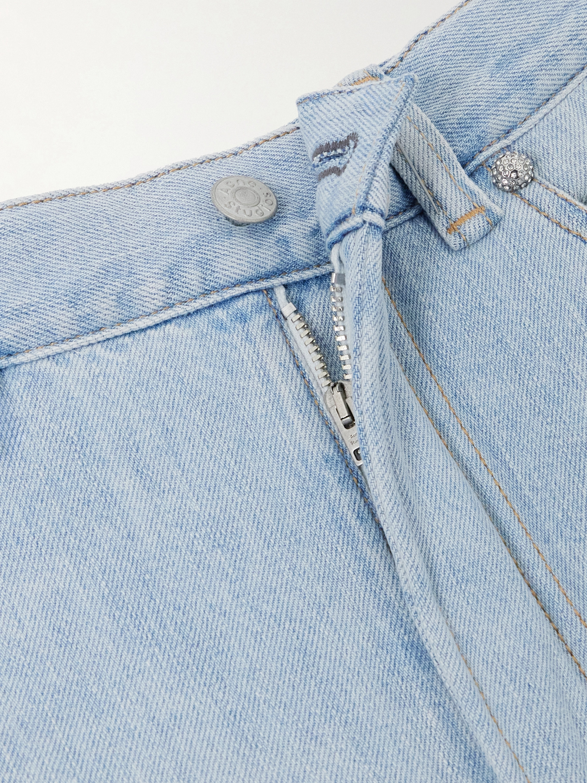 Acne Studios Padded high-rise wide-leg jeans thumbnail