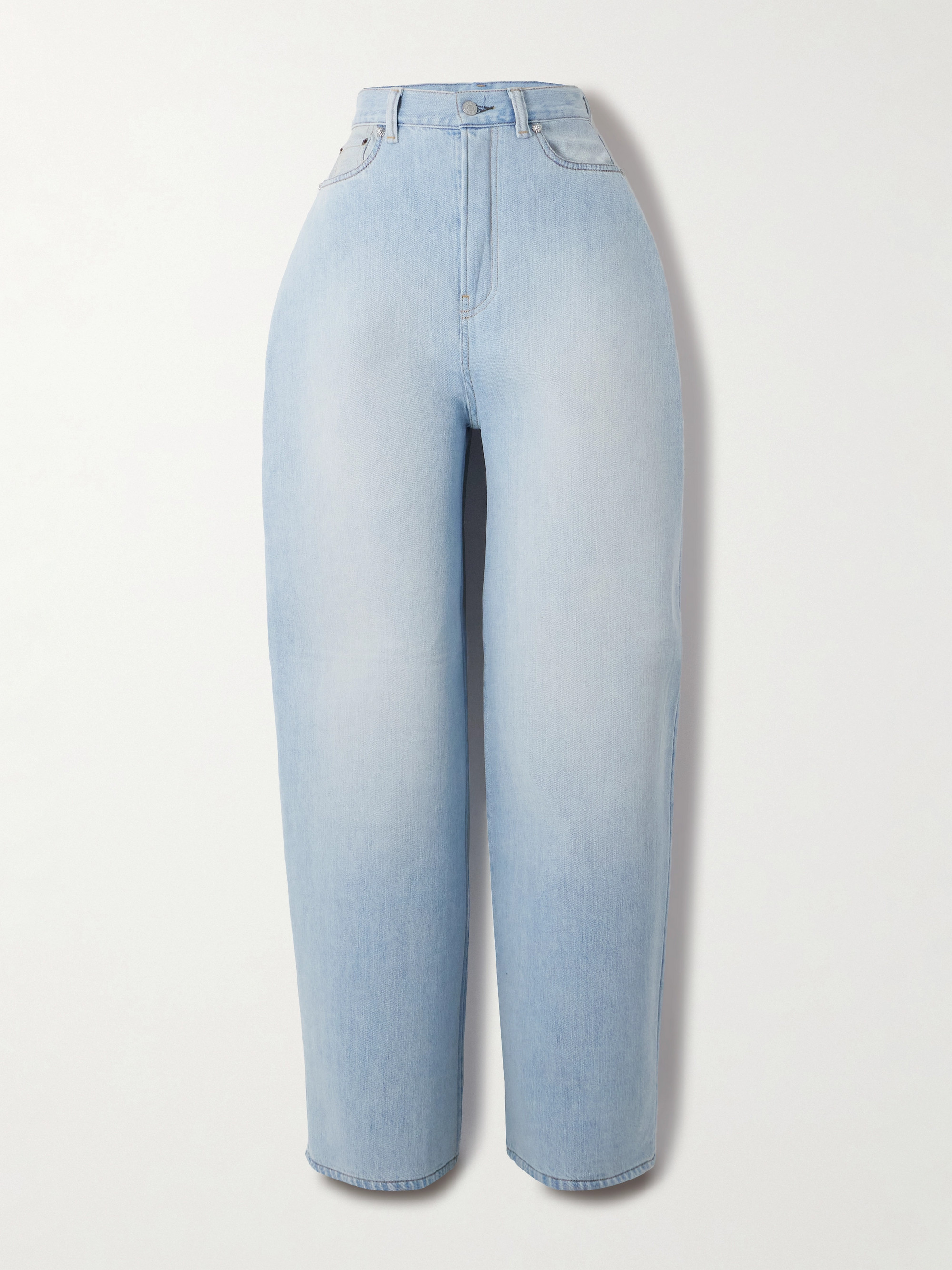Acne Studios Padded high-rise wide-leg jeans thumbnail
