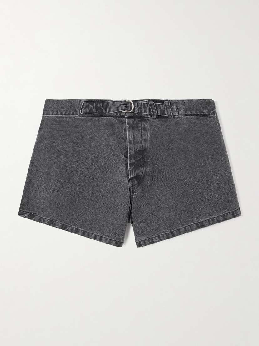 Our Legacy Oyster Belted Denim Shorts