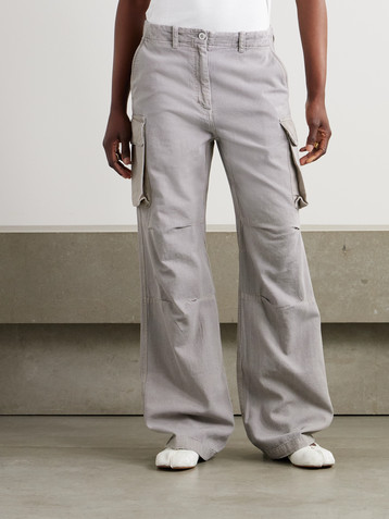 OUR LEGACY Peak cotton and hemp-blend canvas straight-leg cargo pants