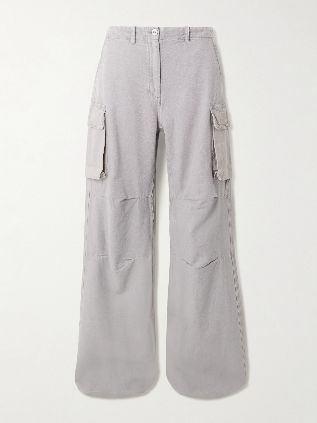 Our Legacy Peak Cotton And Hemp-blend Canvas Straight-leg Cargo Pants In Gray