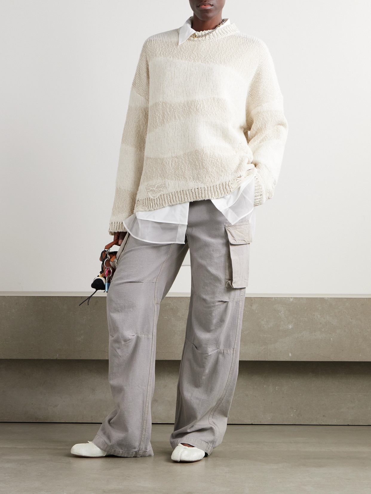 Our Legacy Peak Cotton And Hemp-blend Canvas Straight-leg Cargo Pants In Gray