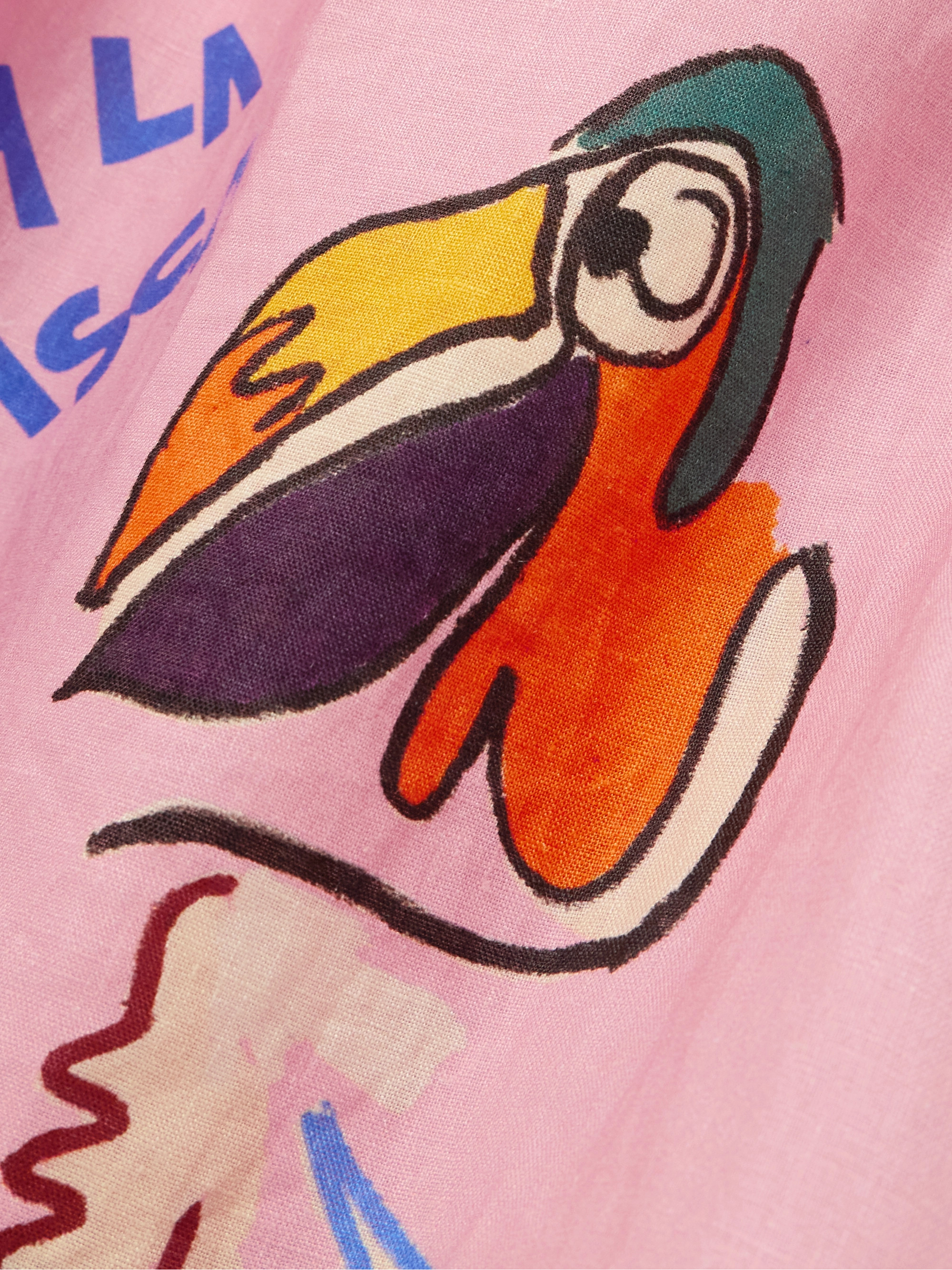 Alémais + Nadia Hernández La Charrasca belted printed linen midi dress