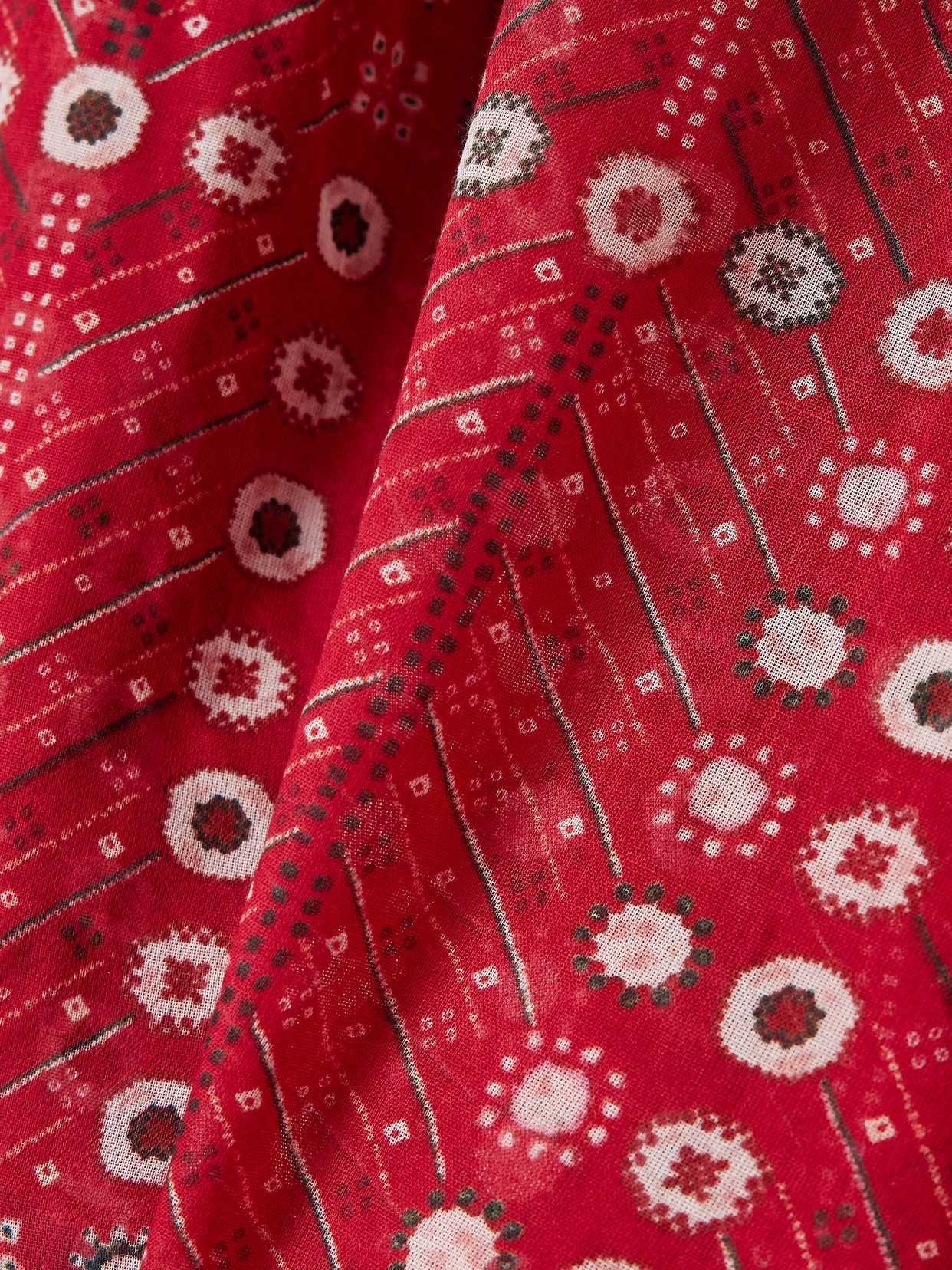 Isabel Marant Étoile Salika Printed Cotton-voile Blouse In Red