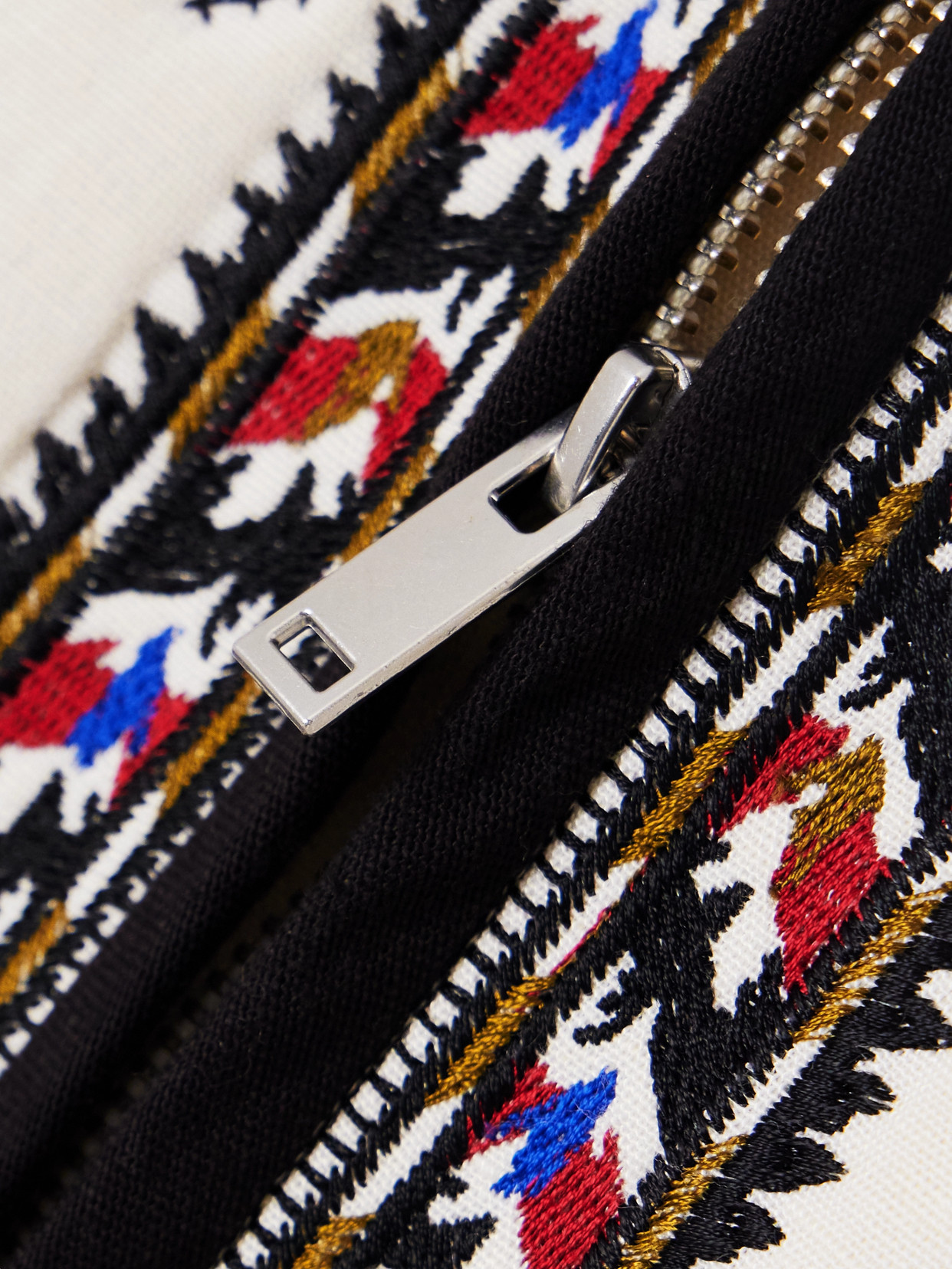 Shop Isabel Marant Étoile Zeria Embroidered Woven Mini Skirt In Ecru