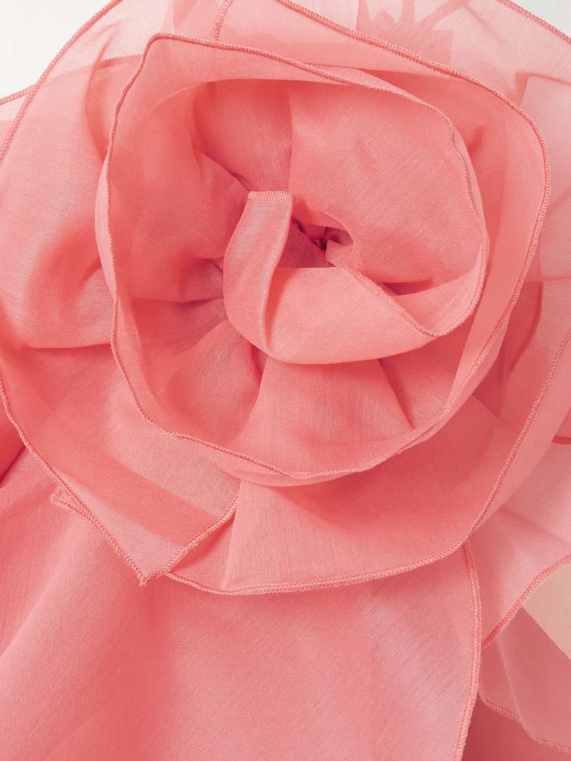Aje | Orange | Pandorea Appliqud Ruffled Layered Chiffo_ | $429 Aje | Orange | Pandorea Appliqud Ruffled Layered Chiffo_ | $429