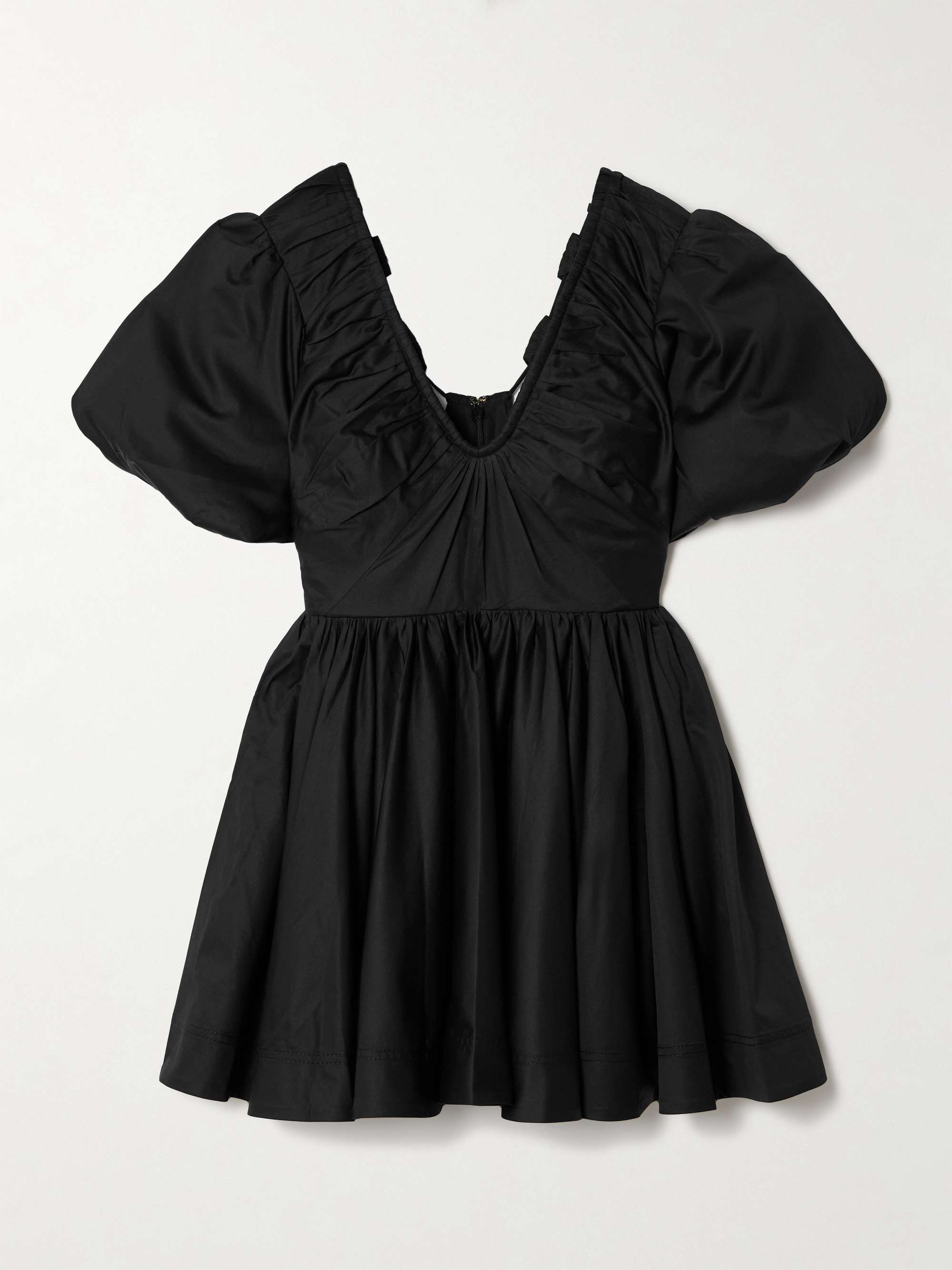 Cutout Pleated Black Mini Dress Cutout Pleated Black Mini Dress