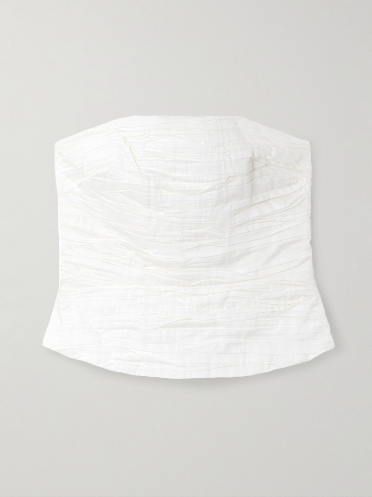Aje Sunbeam Bustier In Ivory