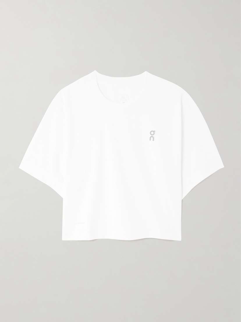 ON Active Cropped Printed Recycled-jersey T-shirt