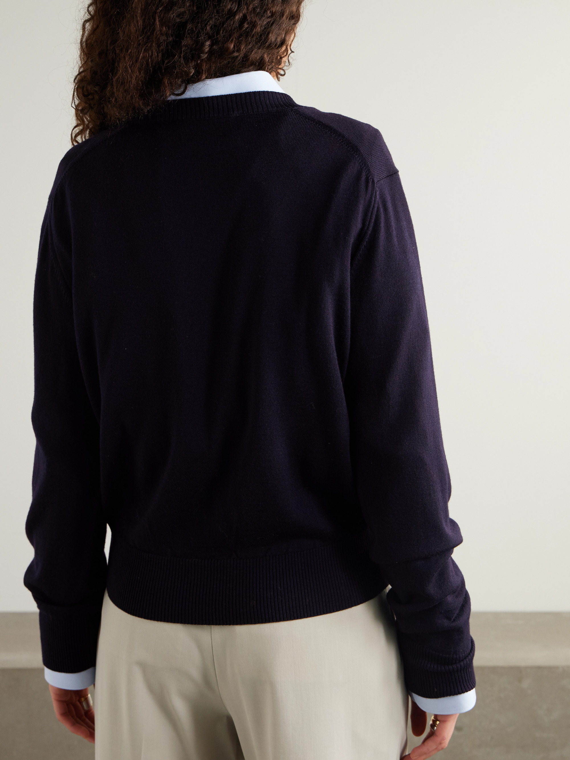 Ami Paris ADC embroidered merino wool sweater thumbnail