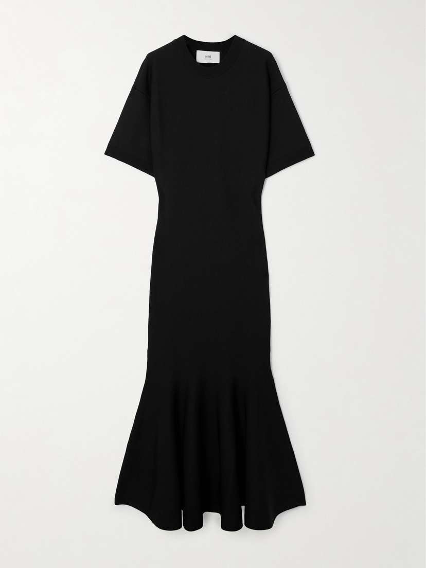 AMI PARIS Knitted Midi Dress
