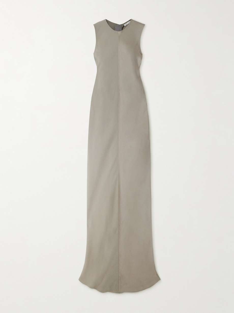 satin-crepe maxi dress