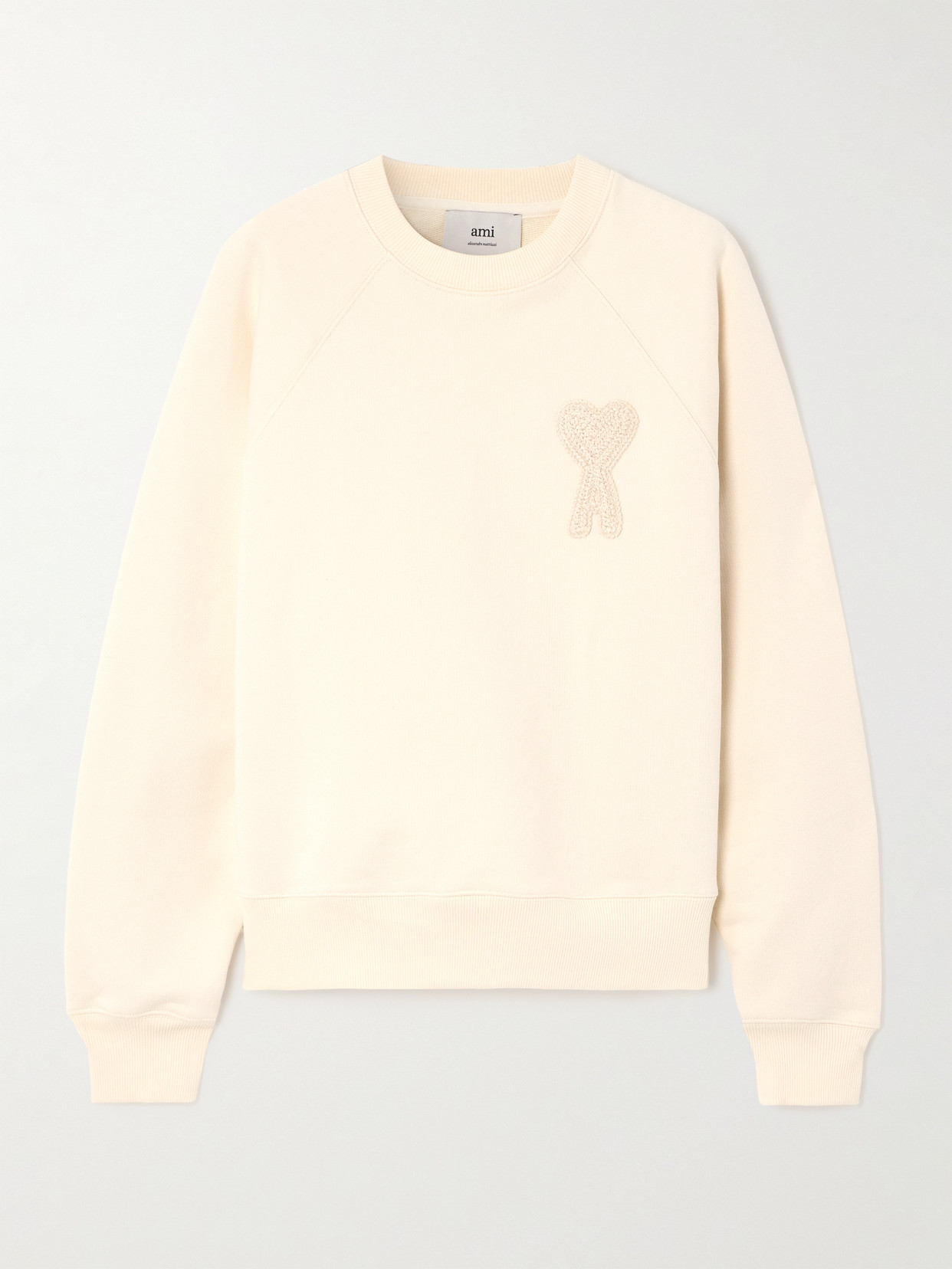 Ami Alexandre Mattiussi Ami De Coeur Sweatshirt In White