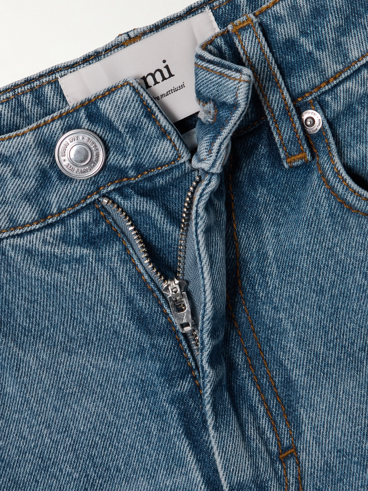 Ami Alexandre Mattiussi High-rise Flared Jeans In Blue