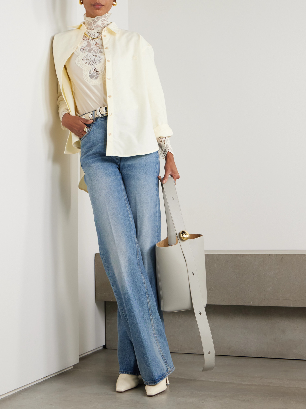 Ami Alexandre Mattiussi High-rise Flared Jeans In Blue