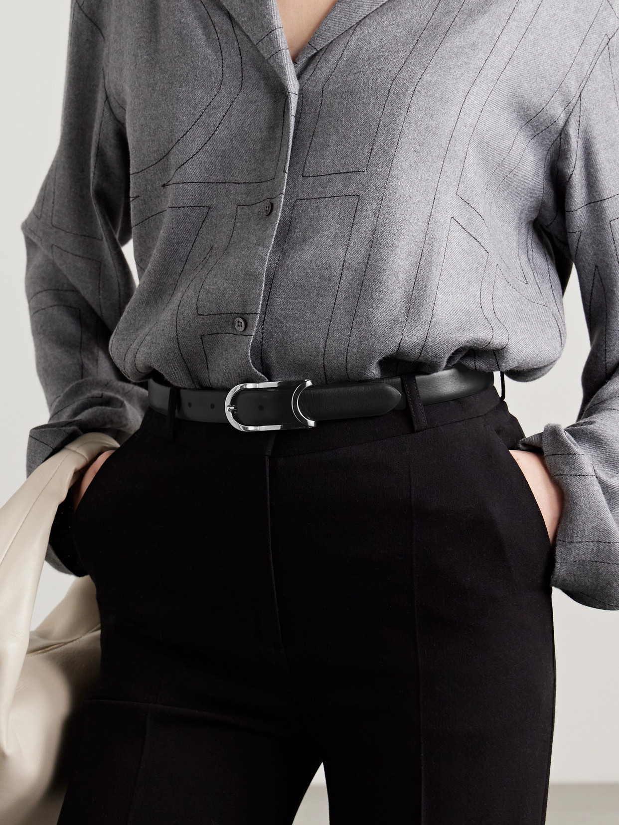 Anderson's Leather Belt In Black