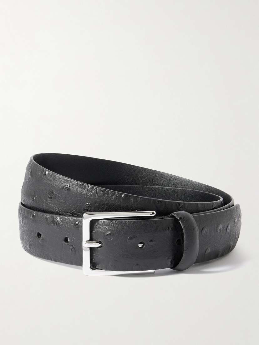 Anderson's Ostrich-effect Leather Belt
