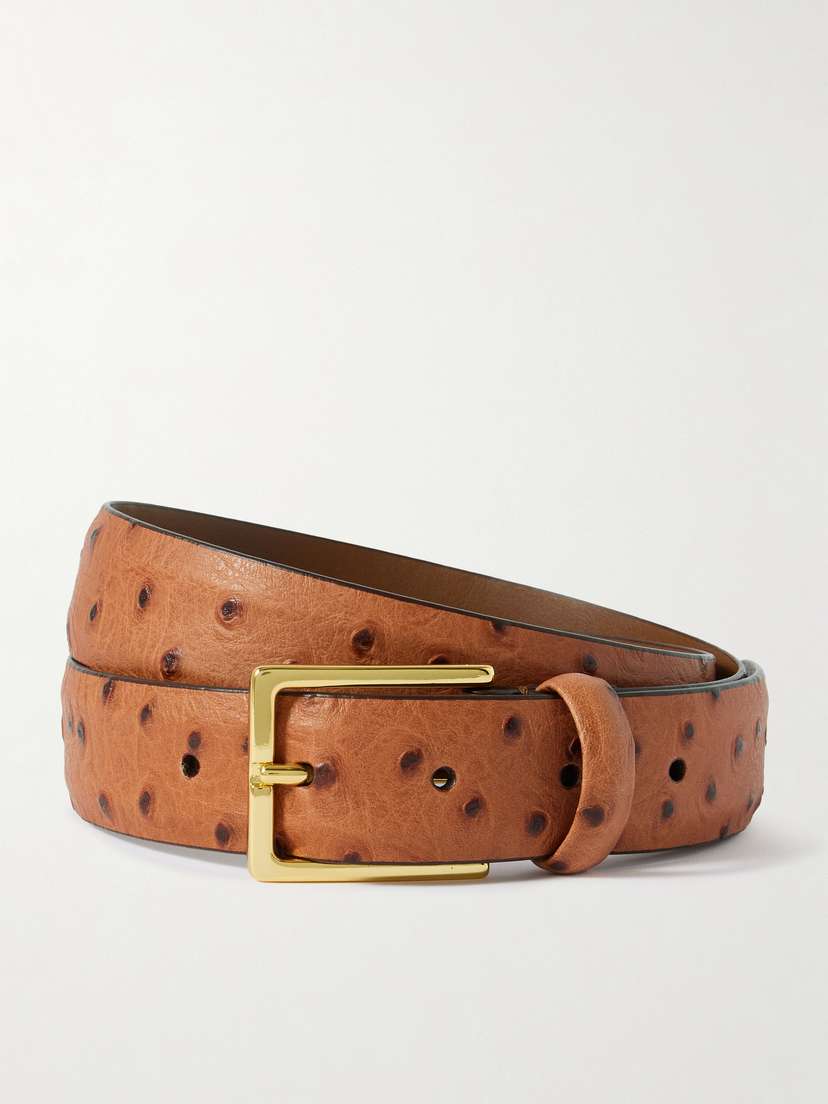 Anderson's Ostrich-effect Leather Belt