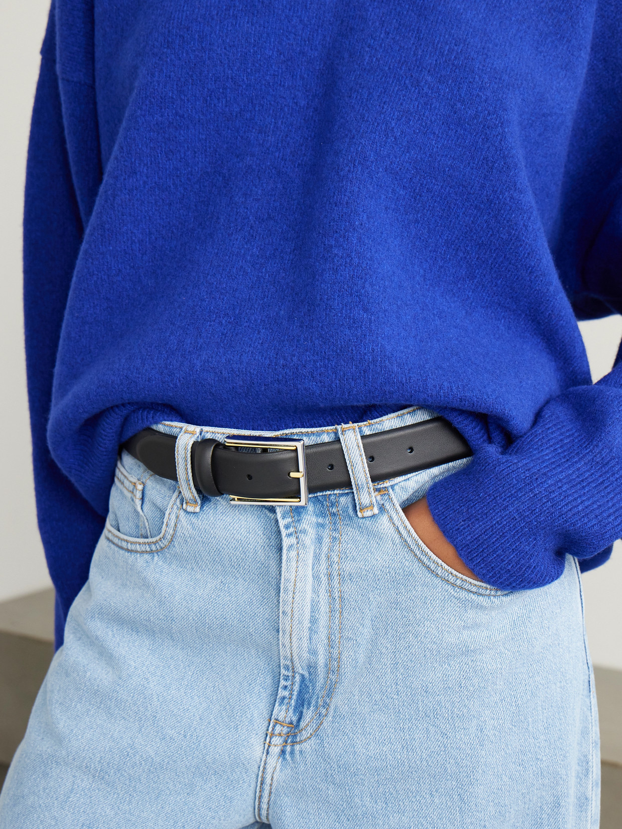 Anderson's Leather Belt In Black