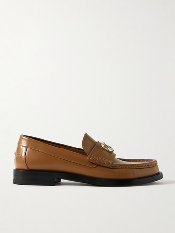 Gucci Marmont logo-embellished leather loafers