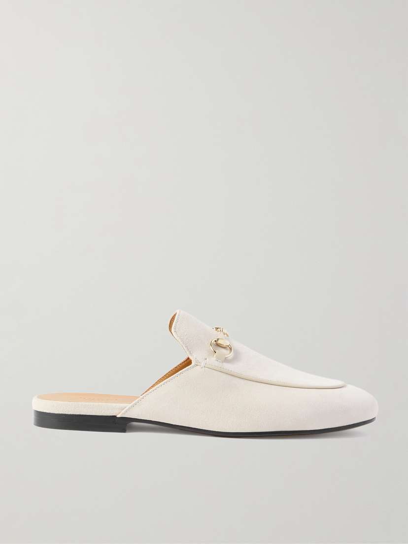 Gucci Princetown Horsebit-detailed Suede Slippers