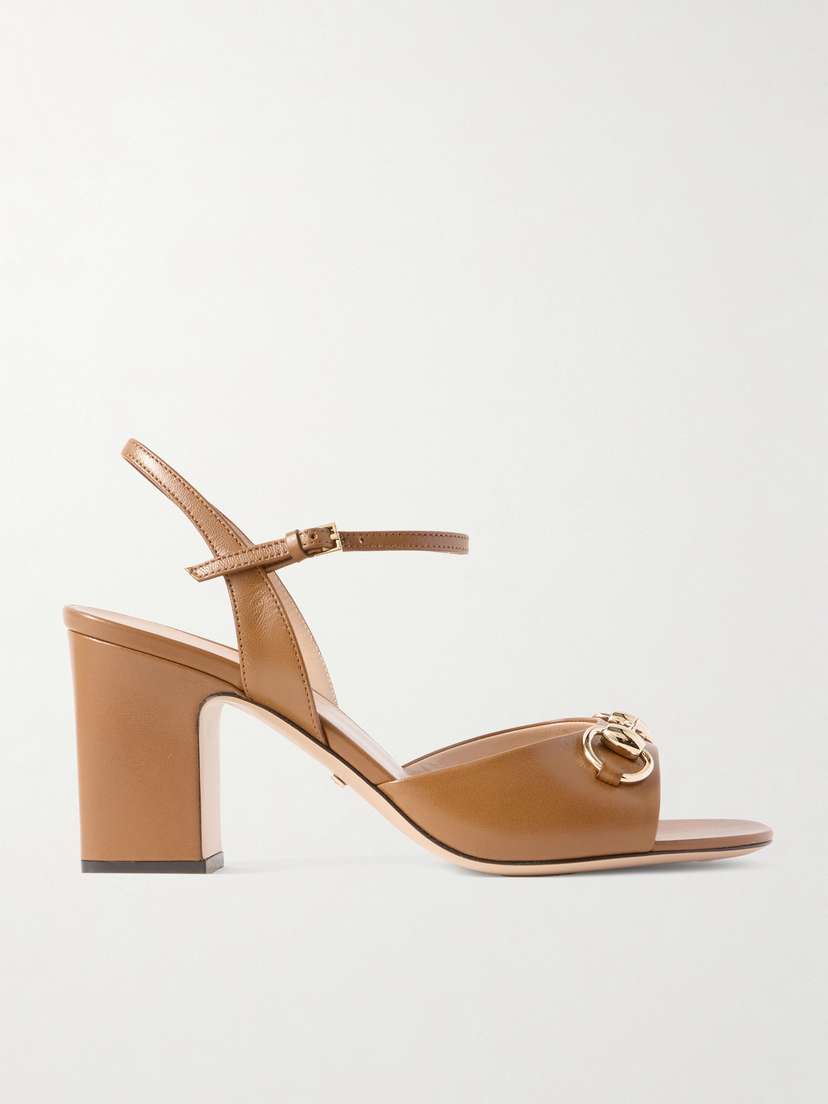 Gucci Lady Horsebit-embellished Leather Sandals