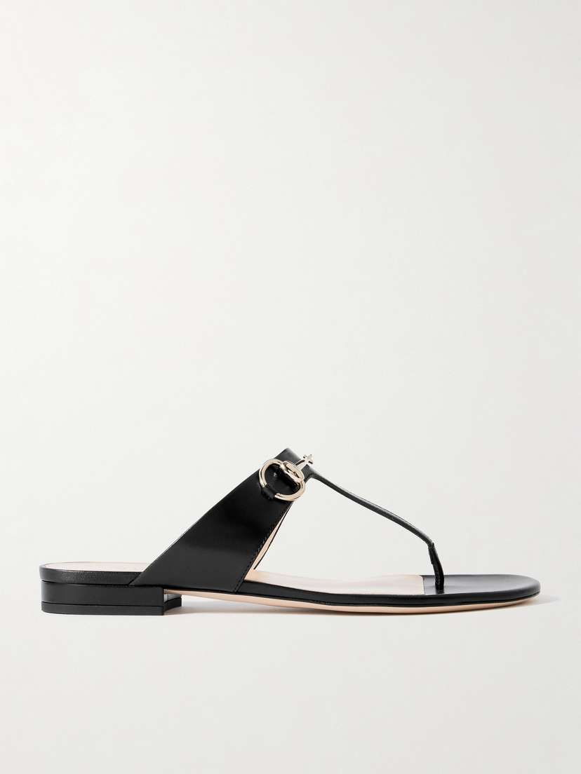 Gucci Lady Horsebit Leather Sandals
