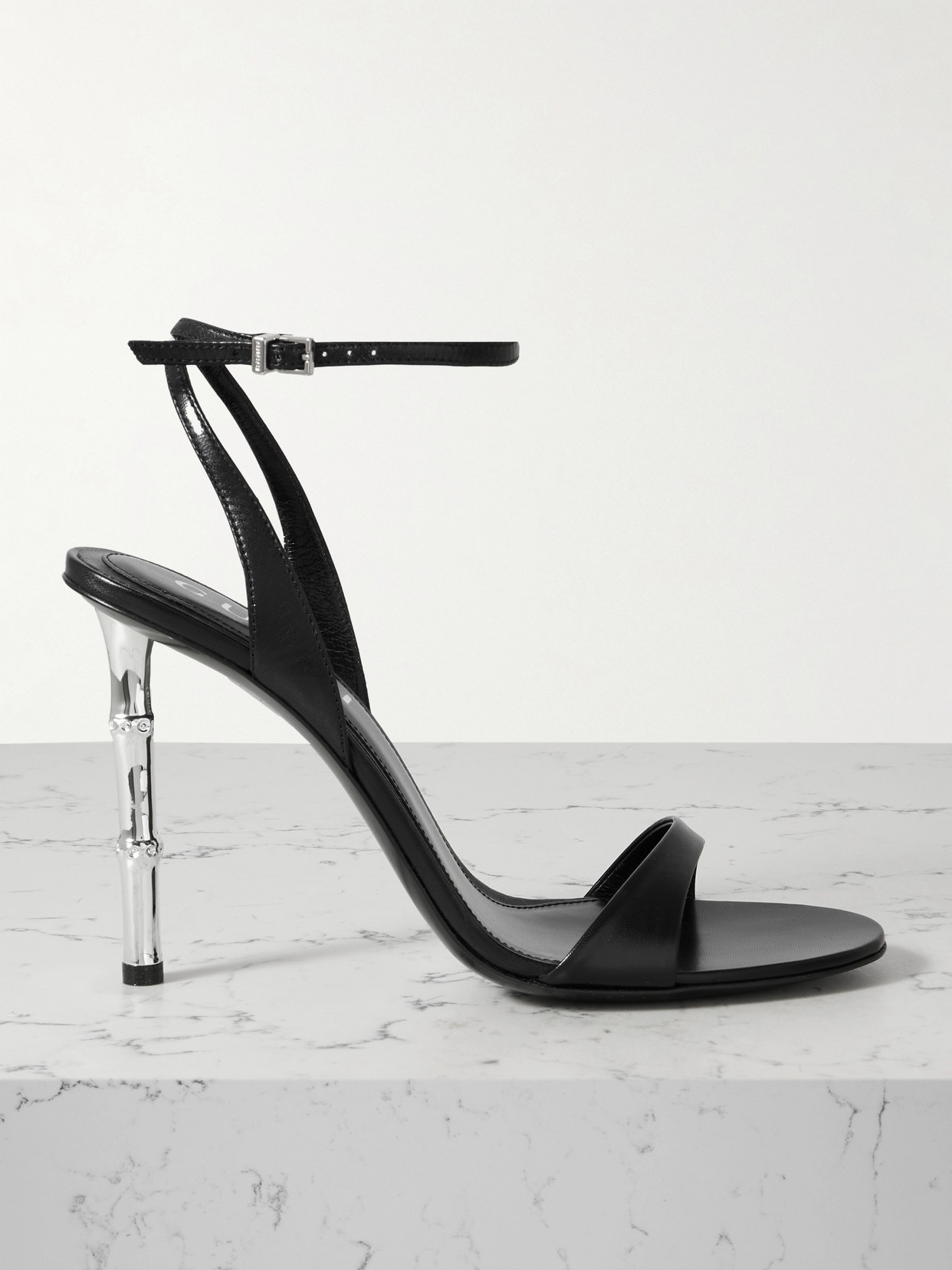 Gucci - New Bamboo Leather Sandals - Black