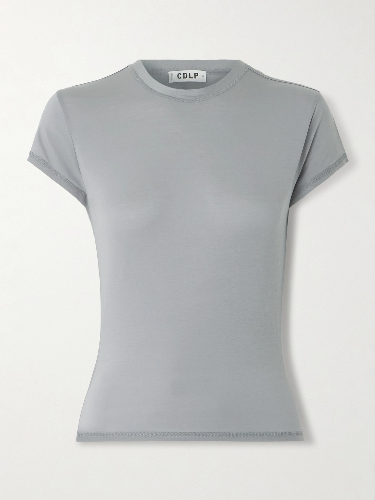 Cdlp Stretch-lyocell T-shirt In Gray