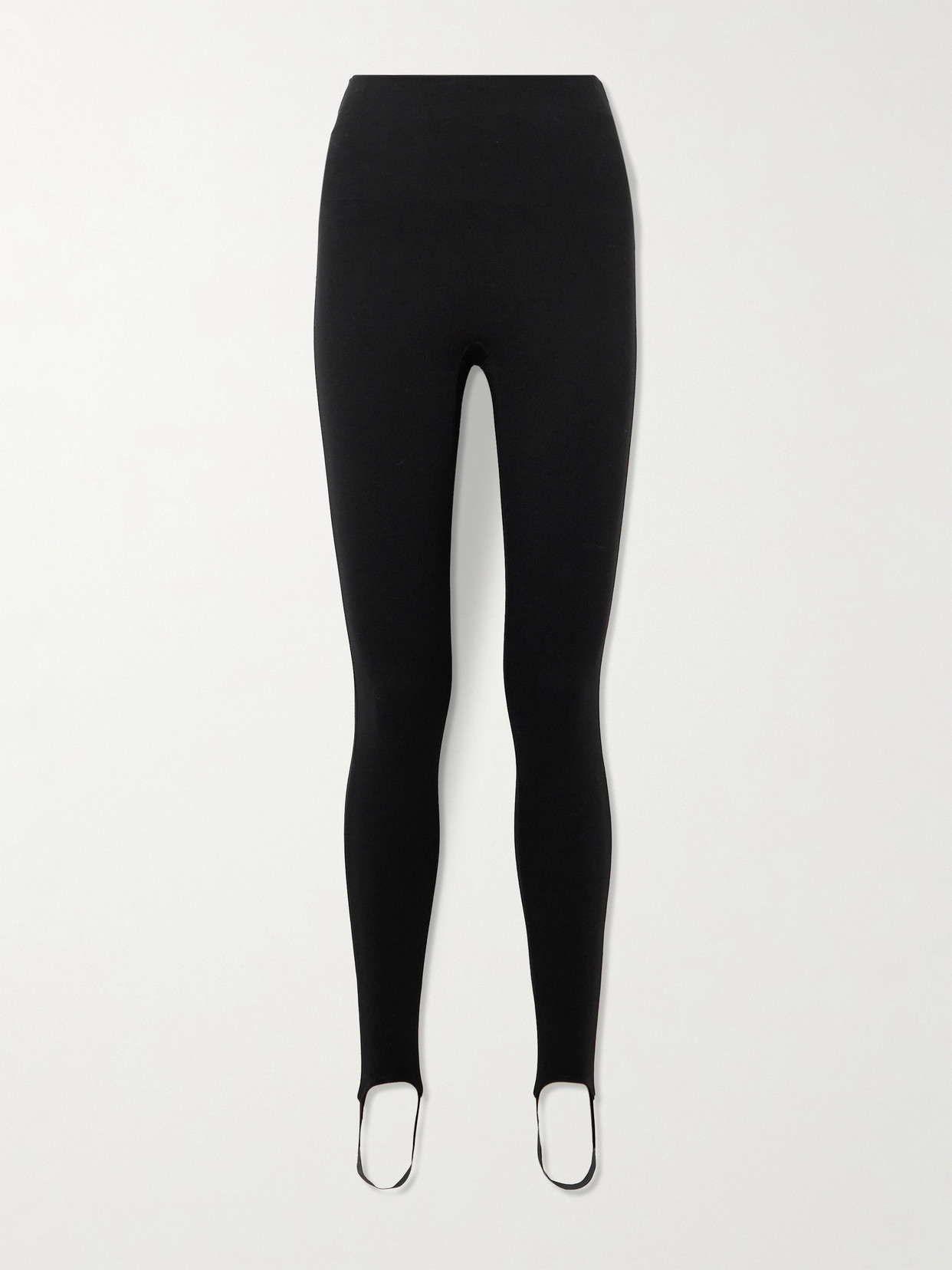 Spanx Stretch-ponte Stirrup Leggings In Black