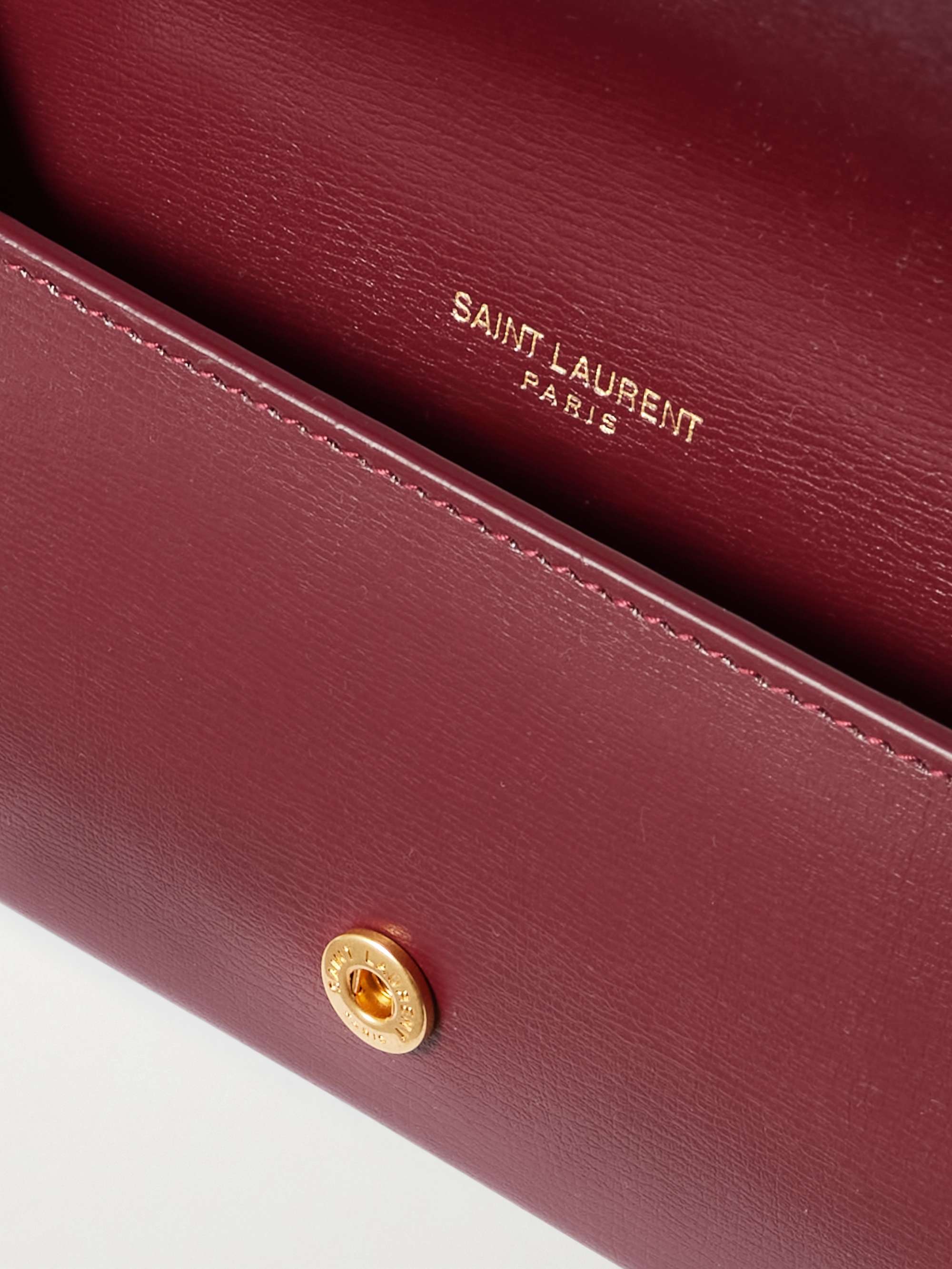 SAINT LAURENT Monogramme leather pouch