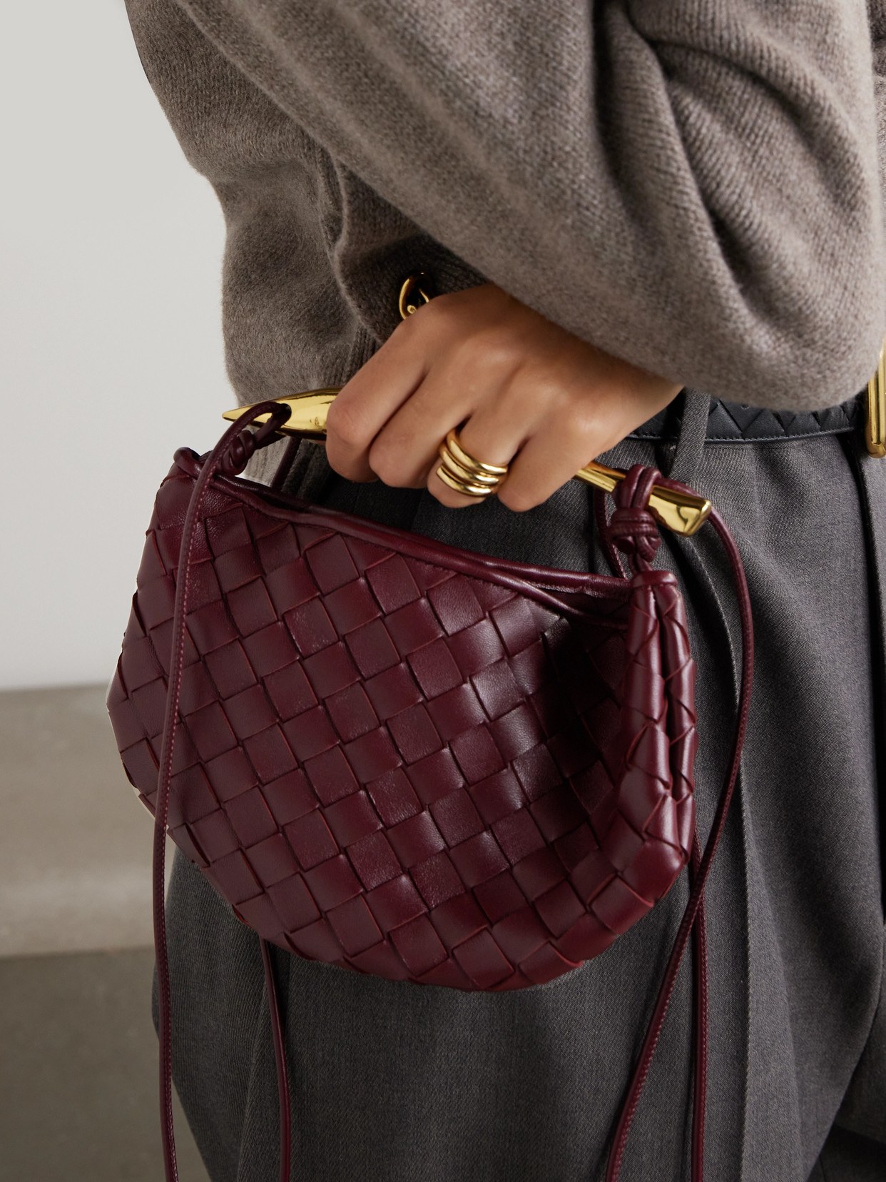 Sardine Mini Intrecciato Shoulder Bag