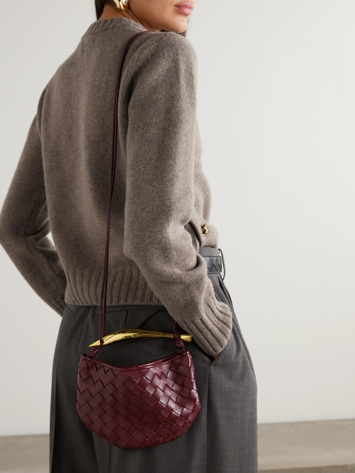 Sardine Mini Intrecciato Shoulder Bag