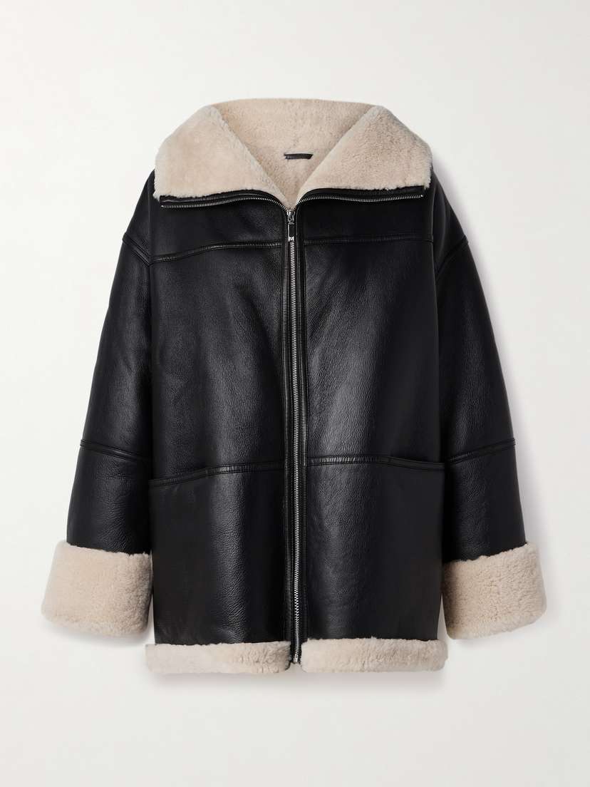 Toteme — Two-tone shearling jacket