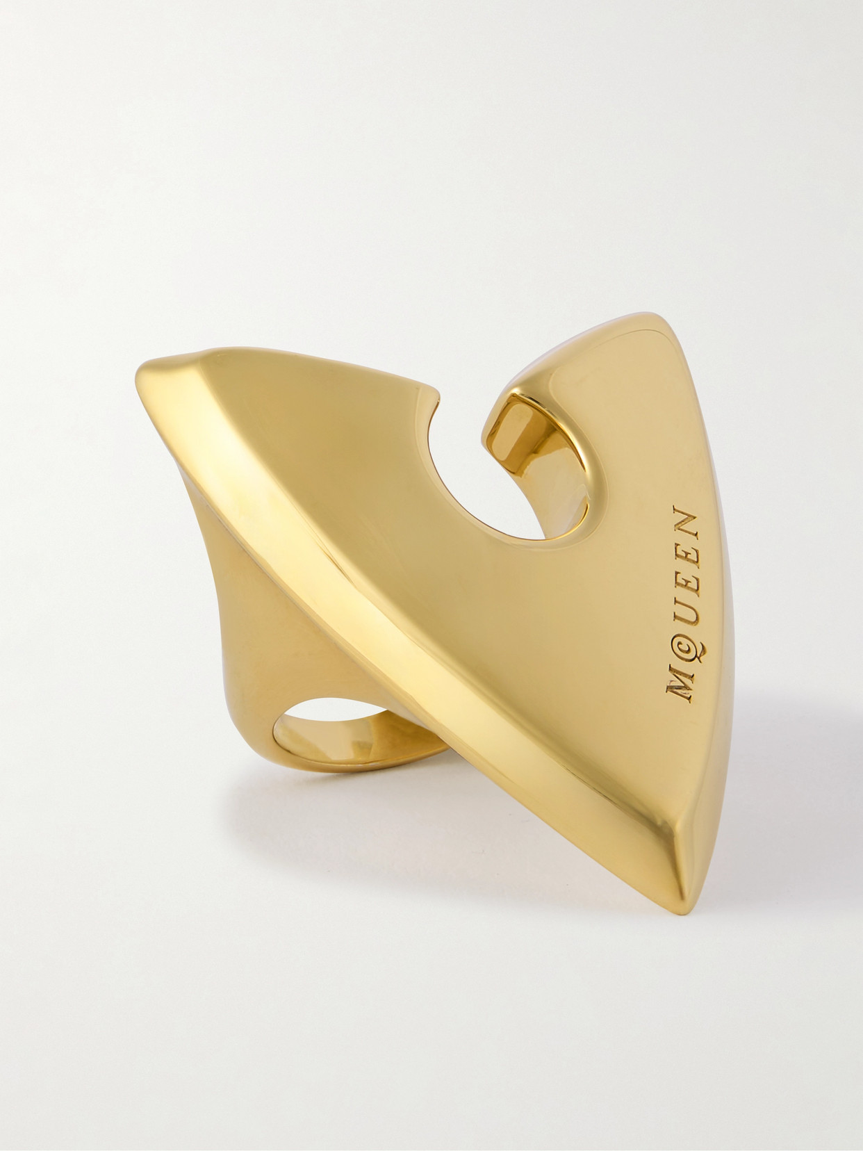 Alexander Mcqueen Arrow Gold-tone Ring