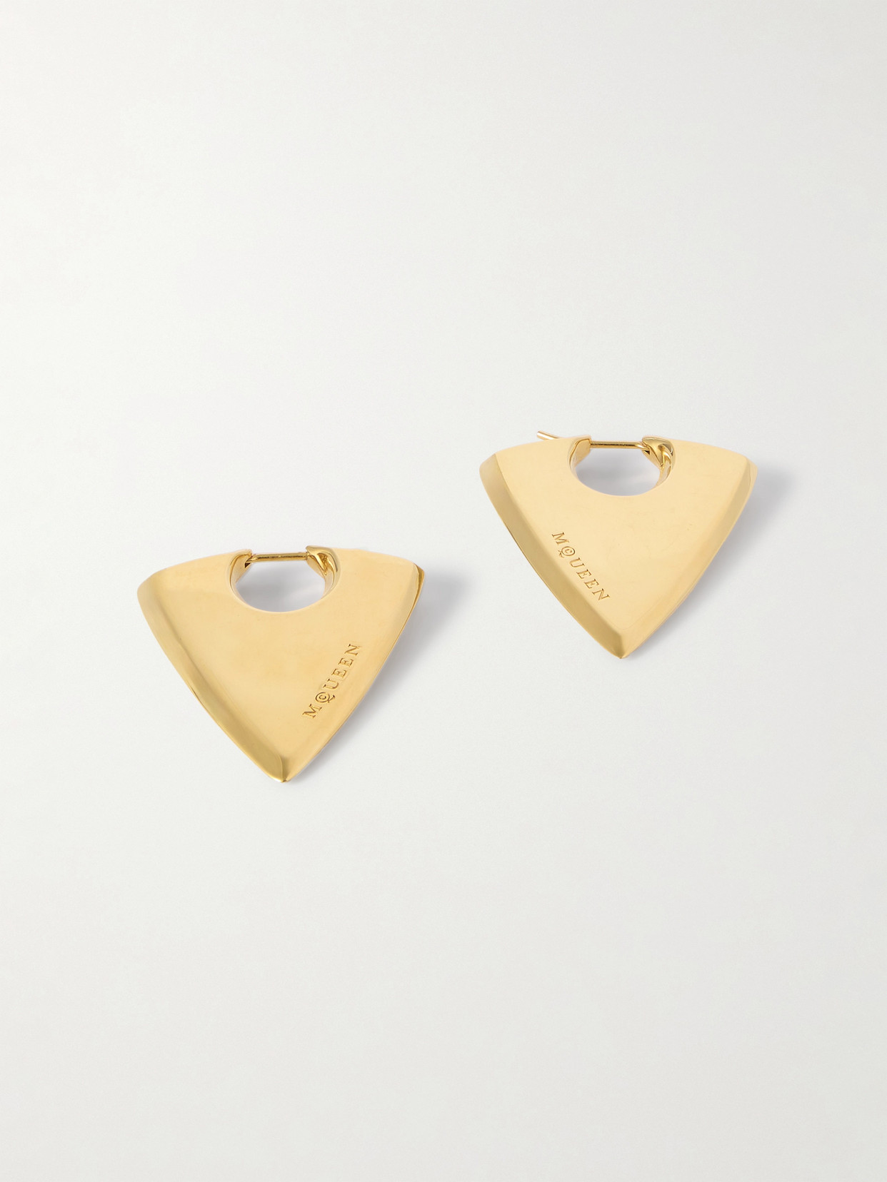 MCQUEEN - Arrow Gold-tone Earrings - One size