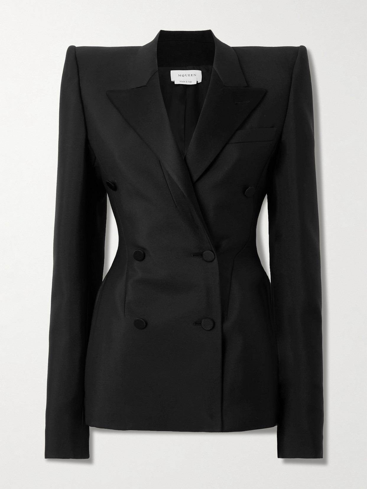 Alexander Mcqueen Women's Wool Blend Blazer In Black