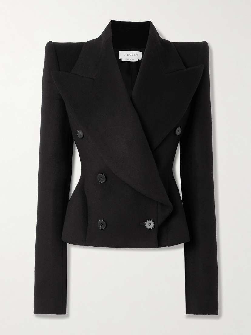 McQueen Double-breasted Wool And Cashmere-blend Blazer
