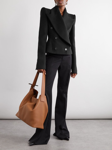 McQueen Double-breasted wool and cashmere-blend blazer