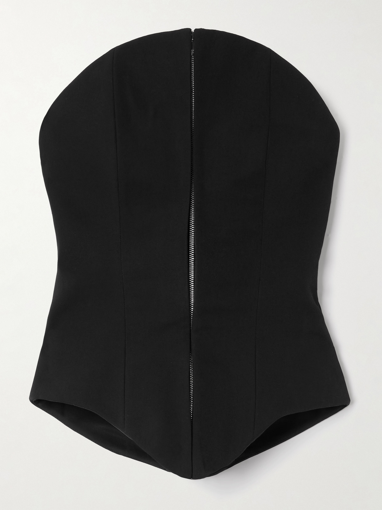 MCQUEEN - Wool Bustier Top - Black