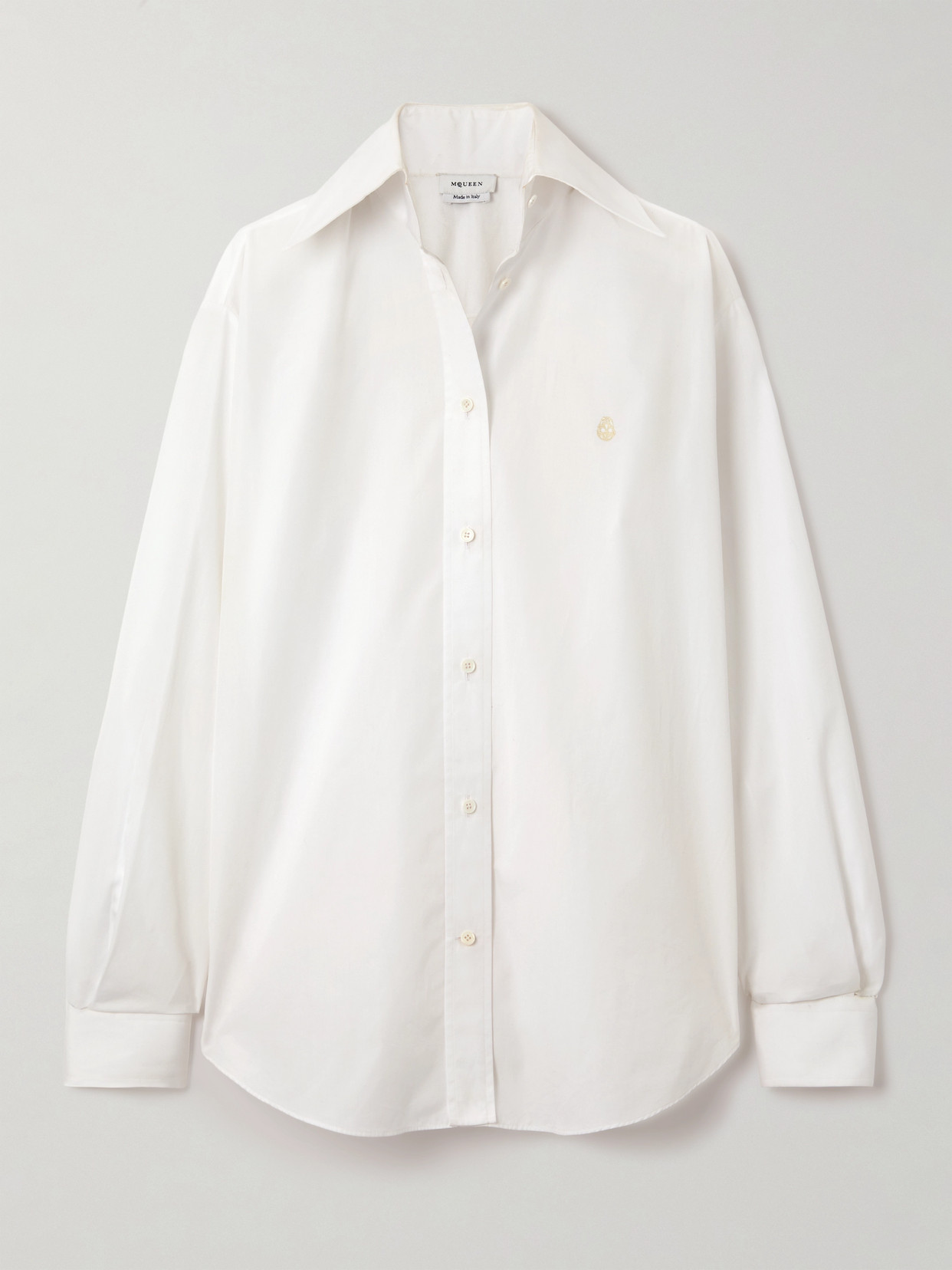 Alexander McQueen - Oversized Cotton-poplin Shirt - White
