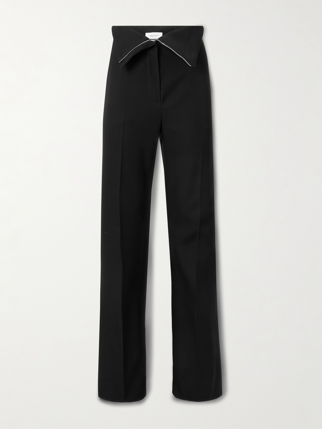 Alexander McQueen - Wool-twill Flared Pants - Black