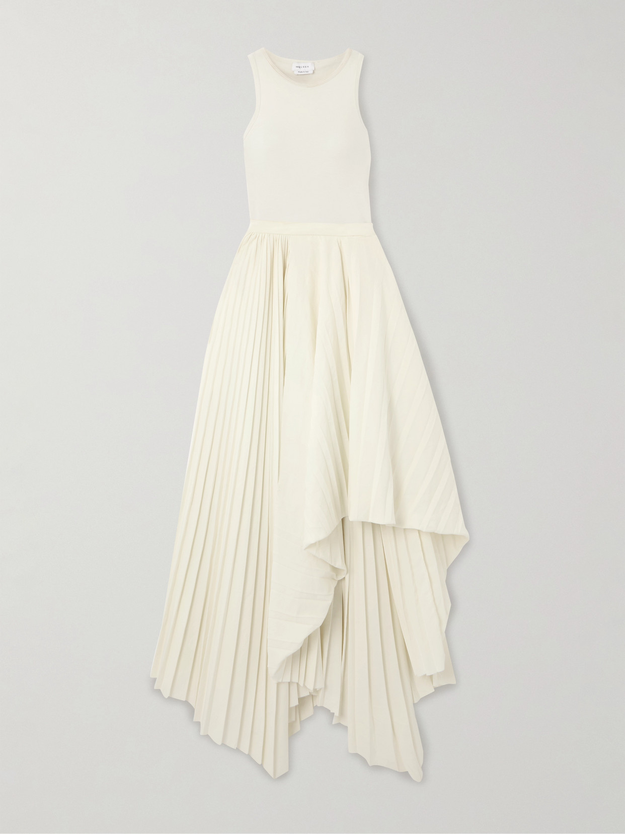 Alexander Mcqueen Mcqueen Asymmetrical Dress In Ivory