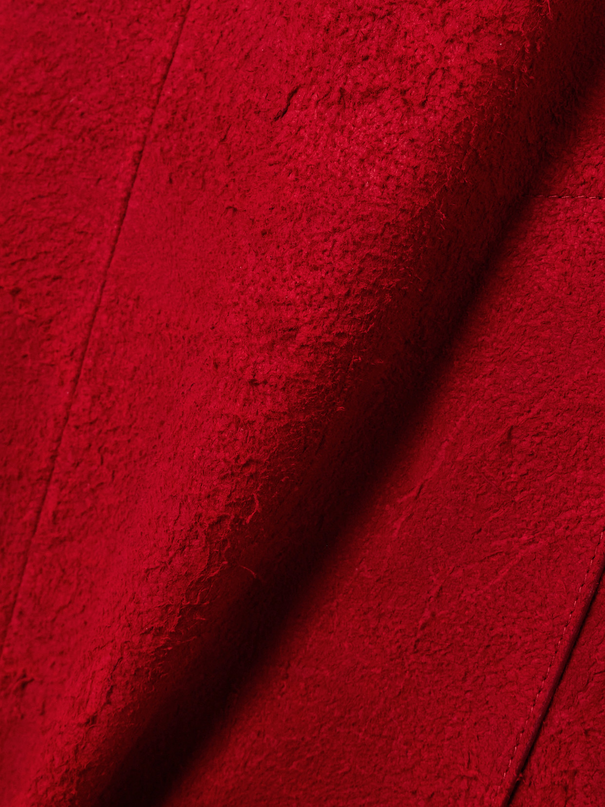 Alexander Mcqueen Raw Suede Strapless Dress In Red