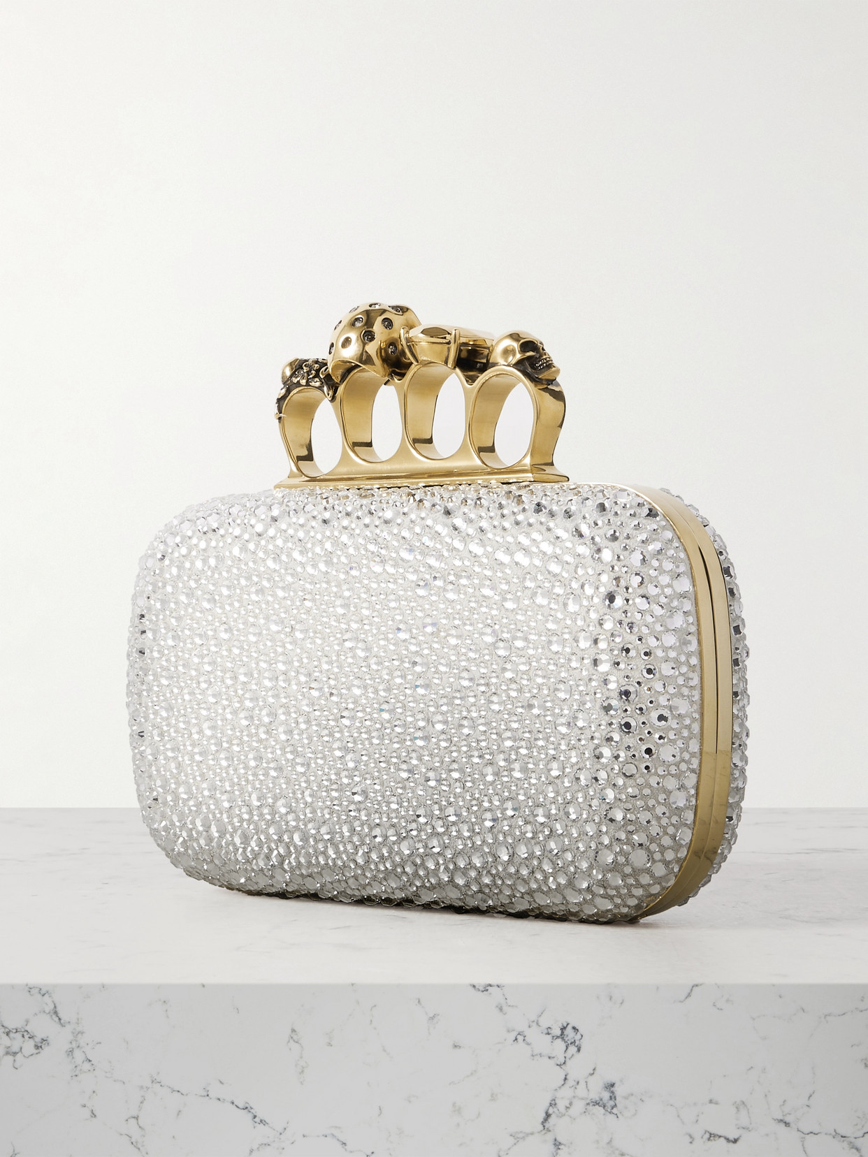 Alexander Mcqueen Mcqueen 'knuckle' Clutch In White