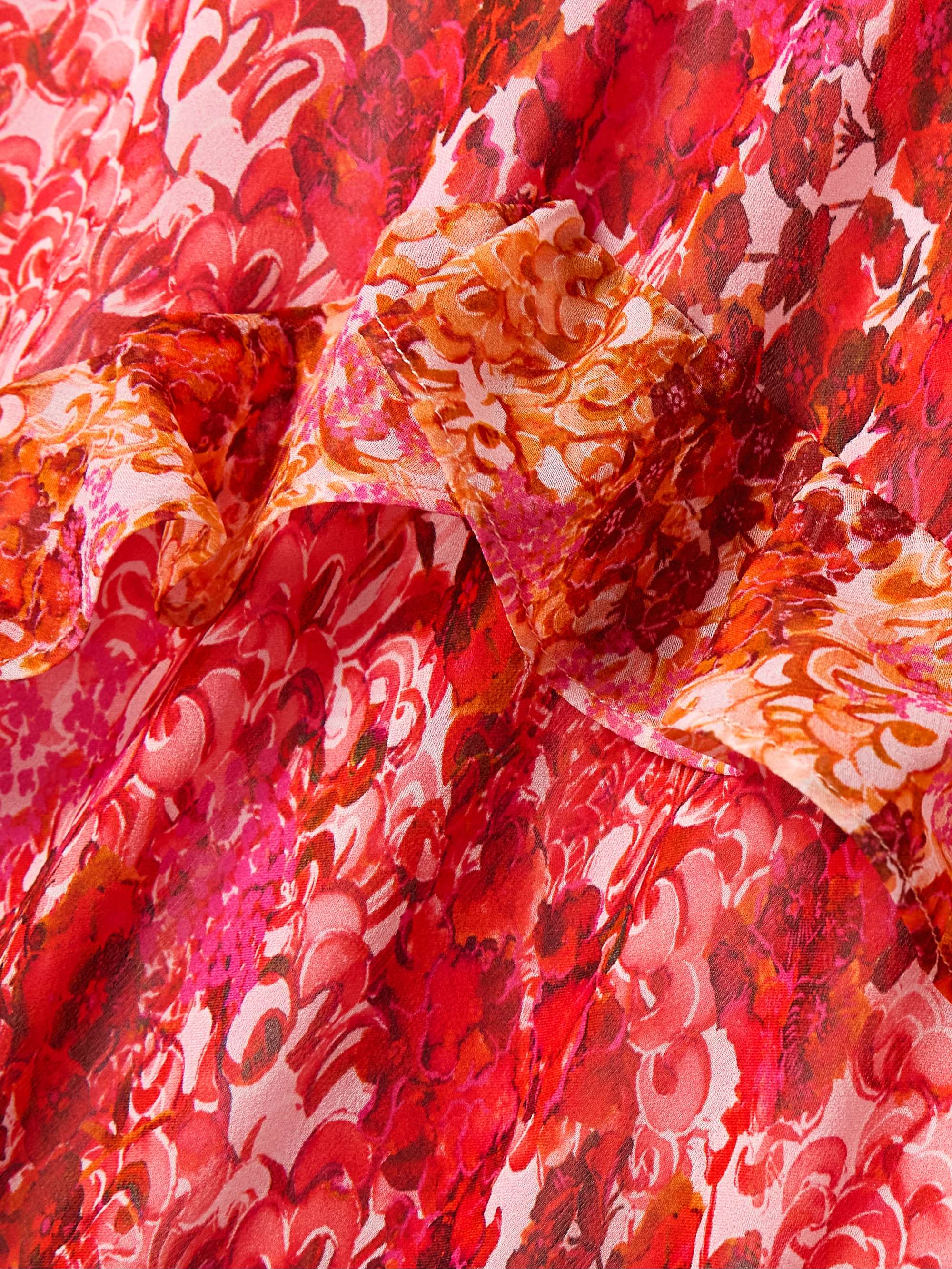 SALONI Rita ruffled floral-print silk-voile maxi dress