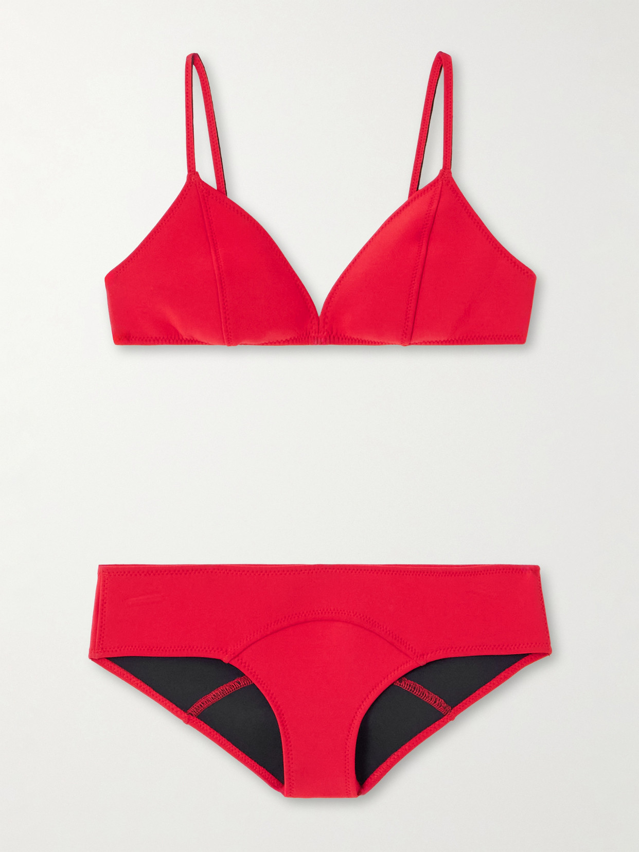 Lisa Marie Fernandez Giovanna Neoprene Bikini In Red