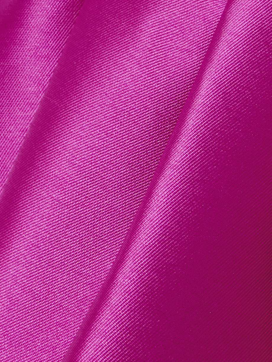 cassia strapless pleated satin-twill gown