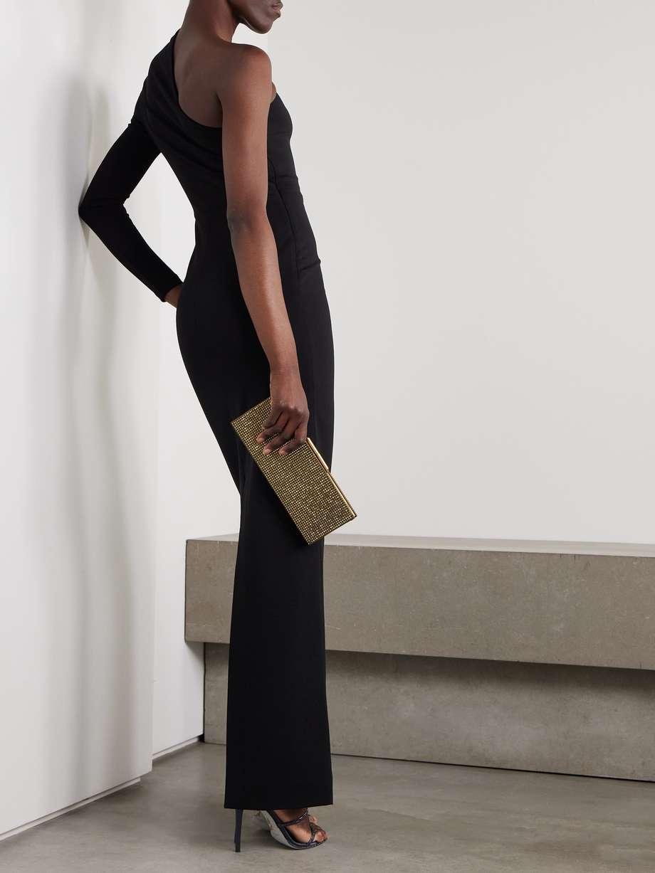 joana one-sleeve crepe gown