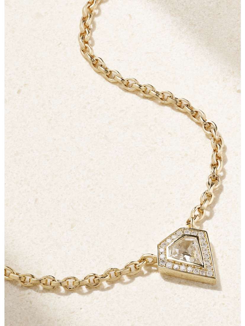 KOLOURS JEWELRY 18-karat Gold Diamond Necklace